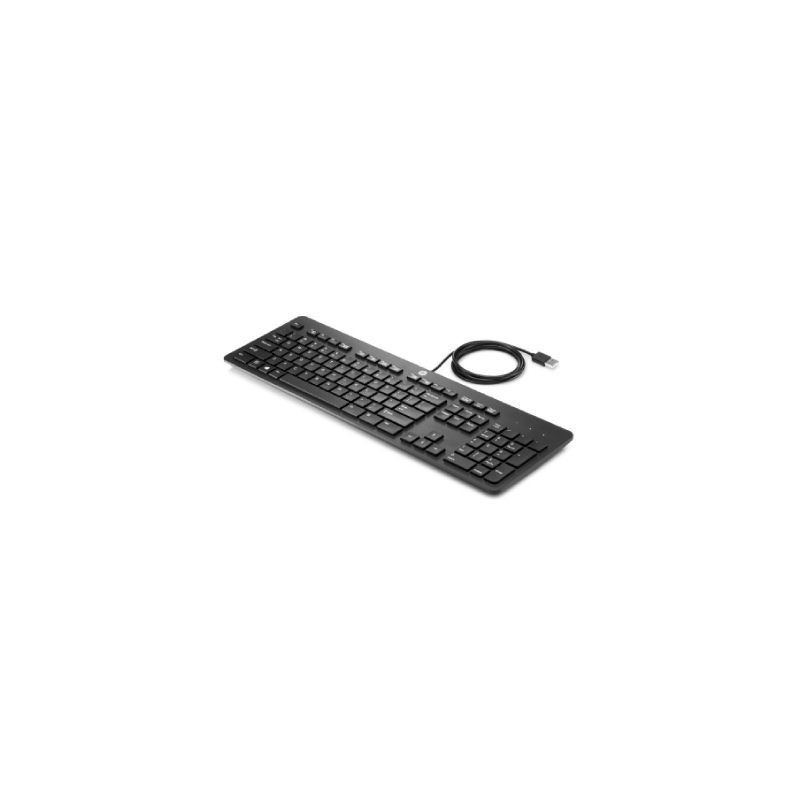 HP HP Slim USB Wired Keyboard - Smartcard - Black - EST (BULK of 10 pcs)