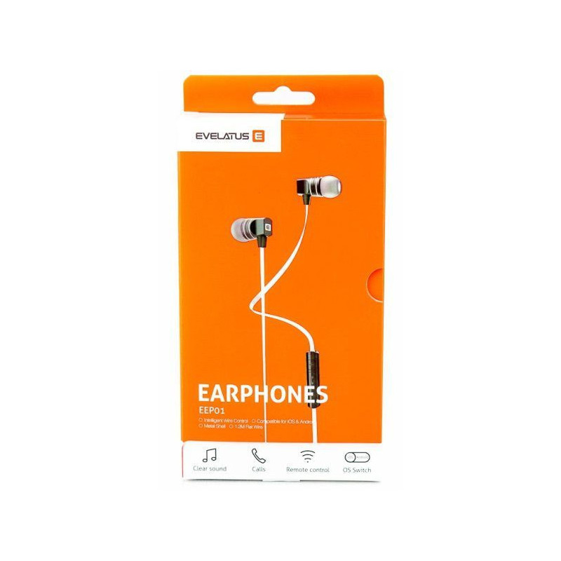 Evelatus Universal Hands Free EEP01 with mic Black