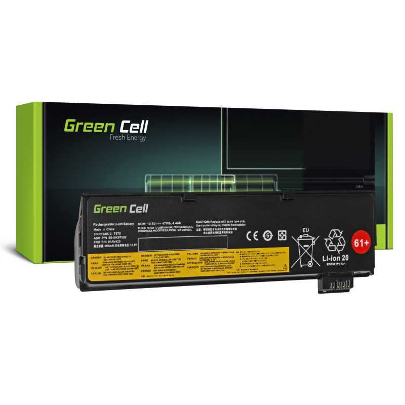 Green Cell Battery 01AV424, skirtas Lenovo ThinkPad T470 T570 A475 P51S T25