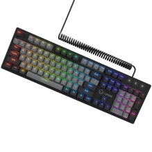 LORGAR Azar 514, Wired mechanical gaming keyboard, RGB backlight, 1680000 colour variations, 18 modes, keys number: 104,