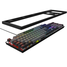 LORGAR Azar 514, Wired mechanical gaming keyboard, RGB backlight, 1680000 colour variations, 18 modes, keys number: 104,