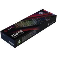 LORGAR Azar 514, Wired mechanical gaming keyboard, RGB backlight, 1680000 colour variations, 18 modes, keys number: 104,