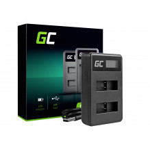 Green Cell Charger AHBBP-501, skirtas GoPro AHDBT-501, Hero 5 Hero 6 Hero 7 HD Black White Silver Edition (4,35 V 2,5 W 