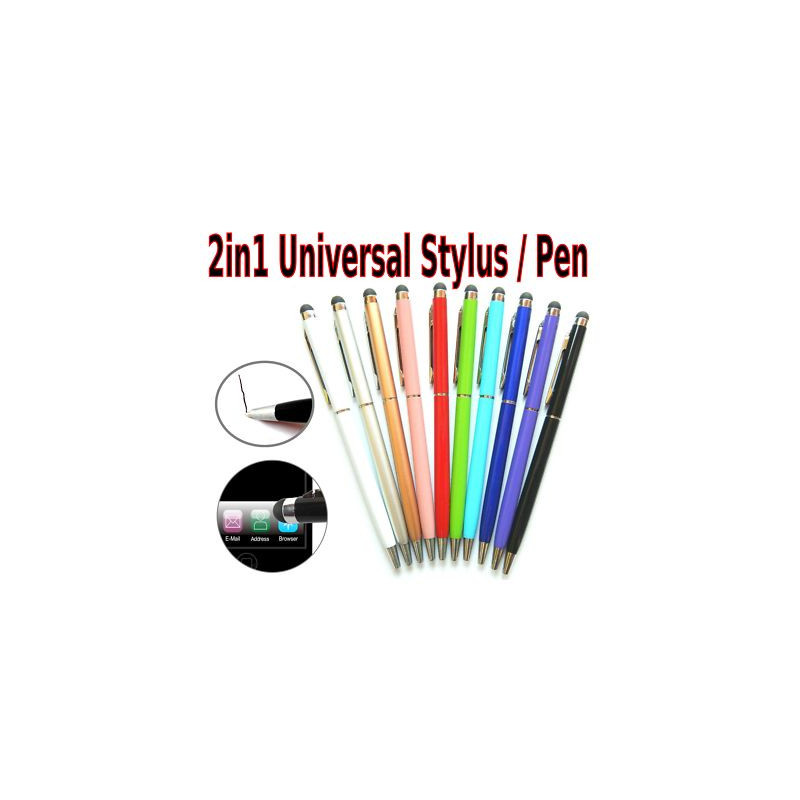 iLike Universal PN1 Universal 2in1 Capacitive Touch Stylus with Pen (Smartphone and Tablet PC) Purple