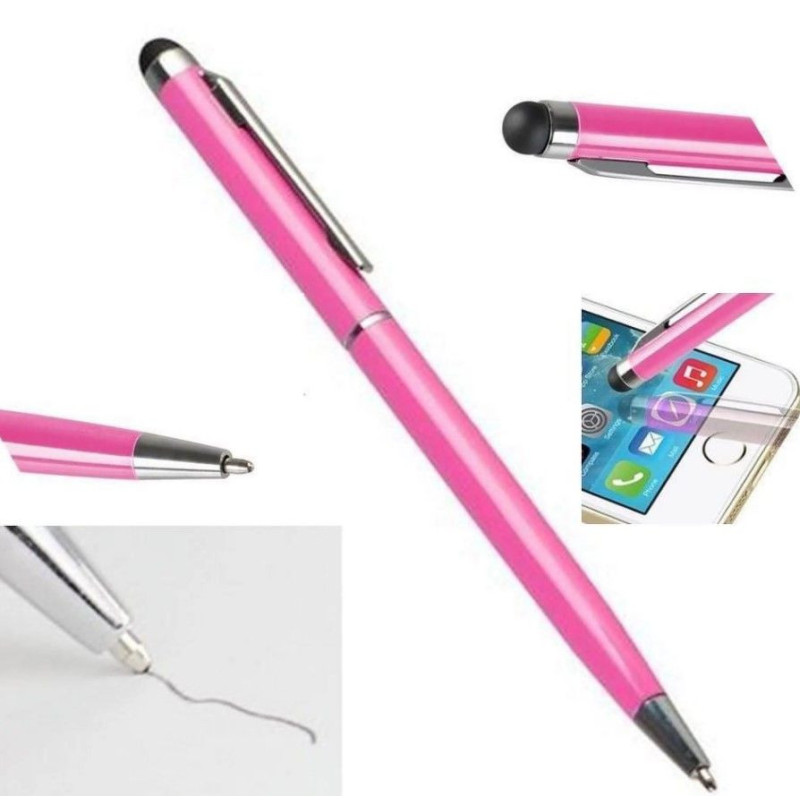 iLike Universal PN1 Universal 2in1 Capacitive Touch Stylus with Pen (Smartphone and Tablet PC) Pink