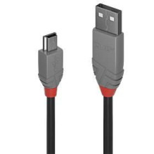 LINDY CABLE USB2 A TO MINI-B 5M / ANTHRA 36725