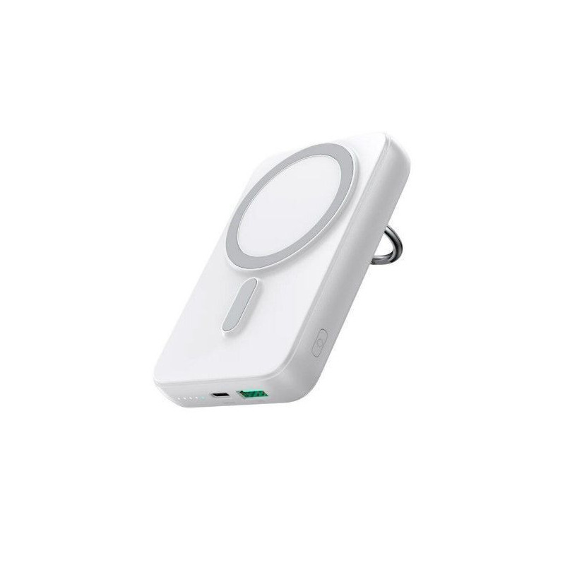 Joyroom power bank 10000mAh Joyroom JR-W050 20W MagSafe with ring and stand White