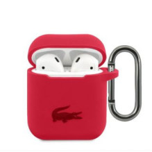 Lacoste Apple Airpods 1 / 2 Liquid Silicone Glossy Printing Logo Case Red