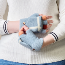 Women's / children's winter telephone gloves - blue