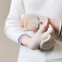 Women's / children's winter phone gloves - white