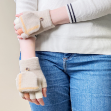 Women's / children's winter phone gloves - white