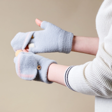 Women's / children's winter phone gloves - gray