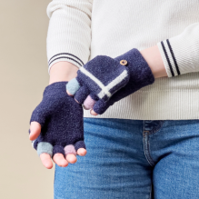 Women's / children's winter phone gloves - black