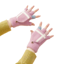 Women's / children's winter telephone gloves - pink