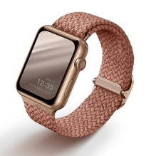 Uniq Aspen Braided strap for Apple Watch 1 / 2 / 3 / 4 / 5 / 6 / 7 / 8 / SE / SE2 44 / 42 / 45mm - pink