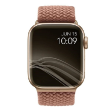 Uniq Aspen Braided strap for Apple Watch 1 / 2 / 3 / 4 / 5 / 6 / 7 / 8 / SE / SE2 44 / 42 / 45mm - pink