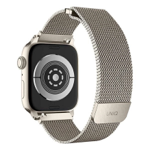 Uniq Dante nerūdijančio plieno dirželis, skirtas Apple Watch 1/2/3/4/5/6/7/8/SE/SE2 42/44/45mm – smėlio spalvos