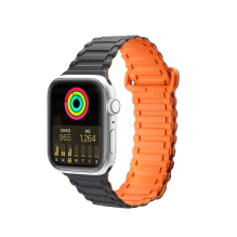 Dux Ducis dirželis (Armor Version) Apple Watch SE dirželis, 9, 8, 7, 6, 5, 4, 3, 2, 1 (41, 40, 38 mm) silikoninės magnet