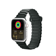 Dux Ducis dirželis (Armor Version) Apple Watch SE dirželis, 9, 8, 7, 6, 5, 4, 3, 2, 1 (41, 40, 38 mm) silikoninis magnet