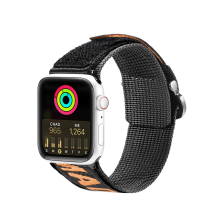 Dux Ducis dirželis (lauko versija) Apple Watch Ultra Strap, SE, 9, 8, 7, 6, 5, 4, 3, 2, 1 (49, 45, 44, 42 mm) juodos ir 