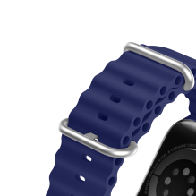 Dux Ducis Strap Watch Strap 9 / 8 / 7 / 6 / 5 / 4 / 3 / 2 / SE (41 / 40 / 38mm) Silicone Band Bracelet Navy Blue (OceanW