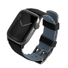 Uniq Linus dirželis, skirtas Apple Watch 1/2/3/4/5/6/7/8/SE/SE2 38/40/41mm – juodas