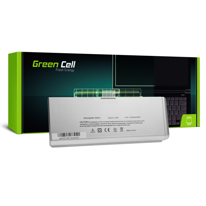 Green Cell Battery A1280, skirtas Apple MacBook 13 A1278 Aliminum Unandbody (2008 m. pabaiga)
