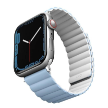 Uniq Revix dirželis, skirtas Apple Watch 1/2/3/4/5/6/7/8/SE/SE2/Ultra 42/44/45/49mm – balta ir mėlyna