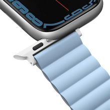 Uniq Revix strap for Apple Watch 1 / 2 / 3 / 4 / 5 / 6 / 7 / 8 / SE / SE2 / Ultra 42 / 44 / 45 / 49mm - white and blue