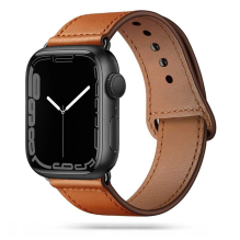 Tech-Protect LeatherFit strap for Apple Watch 4 / 5 / 6 / 7 / 8 / 9 / SE / Ultra 1 / 2 (42 / 44 / 45 / 49 mm) - brown