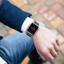 Tech-Protect MilaneseBand, skirta Apple Watch 4/5/6/7/8/9/SE (38/40/41 mm) – rožinė