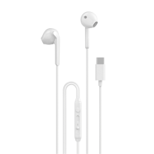 Dudao X3C in-ear wired USB-C headphones 1.2m - white