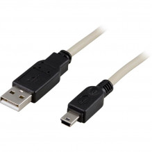 2 metrai USB+USB MINI DELTACO laidas / KABELIS