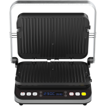 AENO 'Electric Grill EG1: 2000W, 3 heating modes - Upper Grill, Lower Grill, Both Grills Defrost, Max opening angle -18