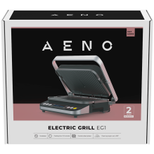 AENO 'Electric Grill EG1: 2000W, 3 heating modes - Upper Grill, Lower Grill, Both Grills Defrost, Max opening angle -18