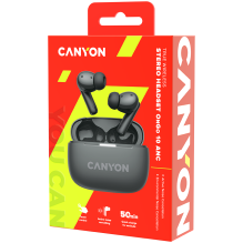 CANYON headset OnGo TWS-10 ANC+ENC Grey