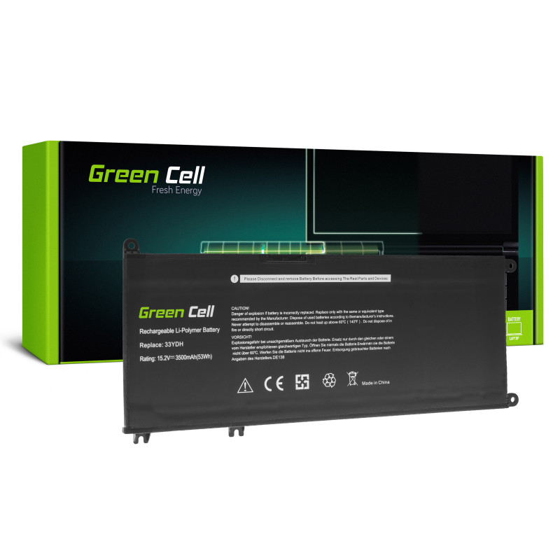 Green Cell Battery 33YDH for Dell Inspiron G3 3579 3779 G5 5587 G7 7588 7577 7773 7778 7779 7786 Latitude 3380 3480 3490