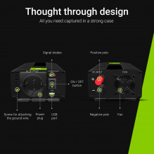 Green Cell Power Inverteris nuo 12V iki 230V 1500W/3000W Modifikuota sinusinė banga