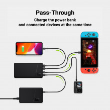 Power Bank Green Cell GC PowerPlay20 20000mAh with fast charging 2x USB Ultra Charge and 2x USB-C Power Delivery 18W