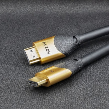 Qoltec 50356 HDMI v2.1 Cable Ultra high speed 8K , 60Hz , 28AWG , GOLD , 3m