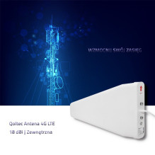 Qoltec 57021 4G LTE antena, 18 dBi, lauko