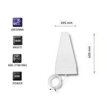 Qoltec 57021 4G LTE antena, 18 dBi, lauko