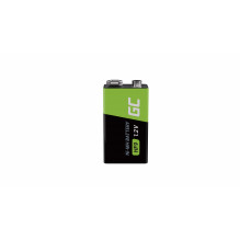 Green Cell Rechargeable Batteries 2x 9V HF9 Ni-MH 250mAh