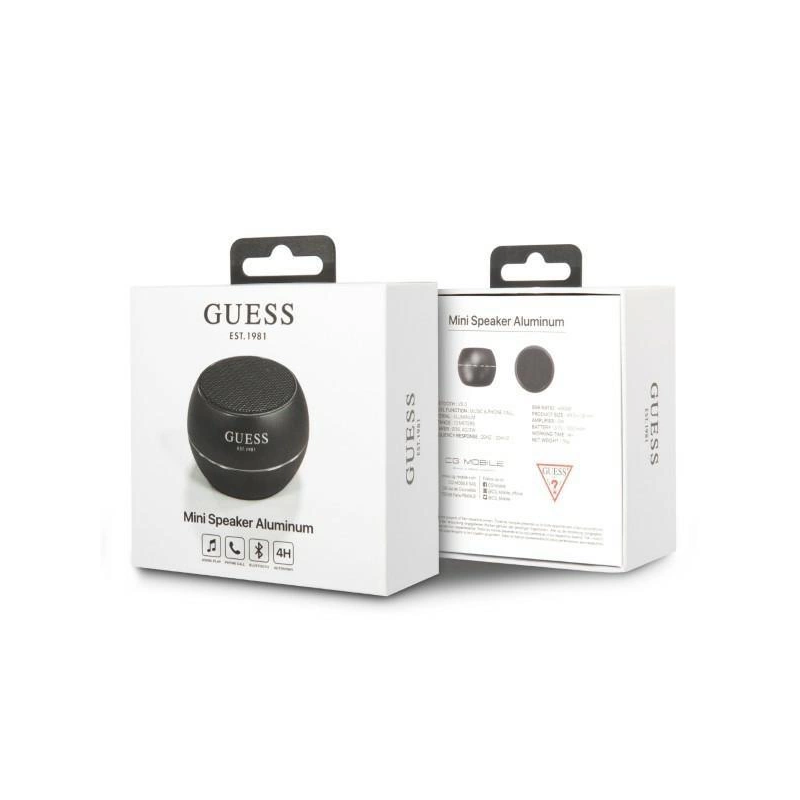 Guess Bluetooth speaker GUWSALGEK Speaker mini black / black