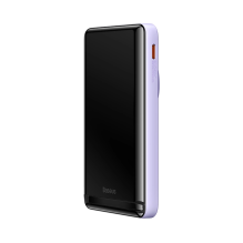 Baseus Magnetic Bracket Wireless Fast Charge Power Bank 10000mAh 20W Purple（With Xiaobai series fast charging Cable Type