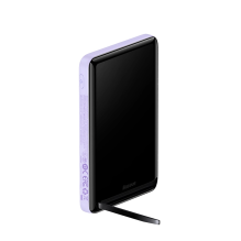 Baseus Magnetic Bracket Wireless Fast Charge Power Bank 10000mAh 20W Purple（With Xiaobai series fast charging Cable Type