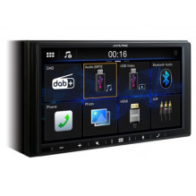 2 din alpine ilx-w690d multimedia station. apple carplay and android auto