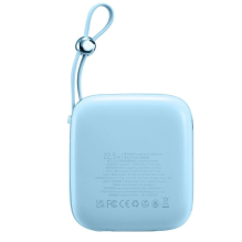 Joyroom Powerbank 10000mAh Jelly Series 22,5W su įmontuotu Lightning kabeliu mėlynas (JR-L003)