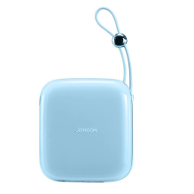 Joyroom Powerbank 10000mAh Jelly Series 22,5W su įmontuotu Lightning kabeliu mėlynas (JR-L003)