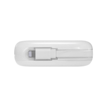 Joyroom powerbank 10000mAh Jelly Series 22.5W with built-in Lightning cable white (JR-L003)